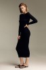 BL Ribbed Knit Dress With Chain