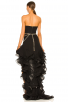 Strapless Black Corset Gown