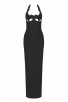 Black Halter Maxi Dress