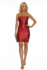 Sexy Slim Red Sequin Bandage Dress