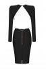 Iconic Misha Collection's Kora Black Dress