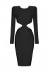 Iconic Misha Collection's Kora Black Dress