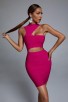 Herve Leger Simple Cutout Mini Cocktail Dress