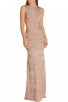 Herve Leger Blush Alondra cutout bandage gown