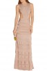 Herve Leger Blush Alondra cutout bandage gown