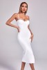 White sling split bandage Lana Dress