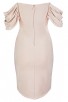 Herve Leger Bandage Dress Off Shoulder Pink