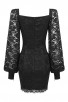 Sexy Lace Mini Black Dress