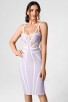 Sexy Hollow Spaghetti Strap Party Striped Elegant Bandage Dress