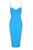 Blue Suspender Bandage Dress