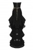 Strapless Black Corset Gown