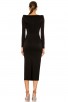 Black Long Double Cutout Party Dress