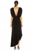 Long High Split Black Retrofete Florence Dress