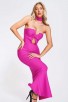 Holly in Powder Room Pink Bandage Dress