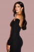 Black Off Shoulder Evening Bandage Gown