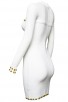 Herve Leger Bandage Dresses Long Sleeve Sequined O Neck Gauze White