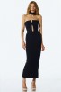 Jessica Bara Collete Bandage Choker Maxi Dress