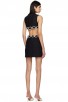 Black Short Cutout Bandage Dress