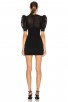 Black V-Neck Lace Bandage Dress