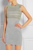 Herve Leger Bandage Dress Jacquared O Neck Tank Grey