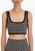 Cropped Bicolor Jacquard Sports Suit